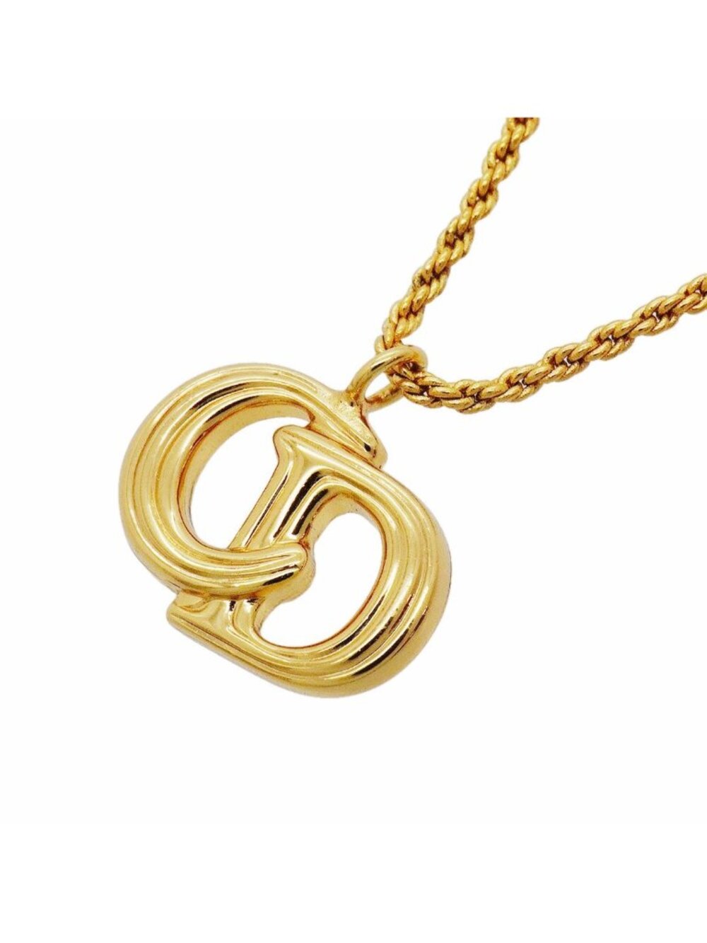 Dior Necklace CD Logo Gold Plated